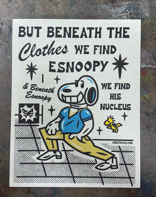 ESNOOPY NUCLEUS  8.5X11 PRINT