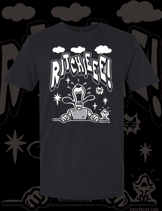 SNOOPY RITCHIEE BLACK T-SHIRT