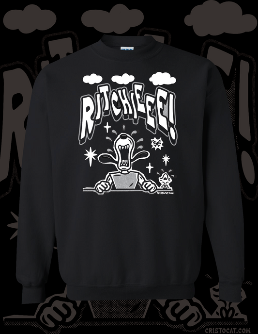 SNOOPY RITCHIEE BLACK CREWNECK SWEATER