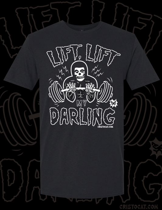 LIFT LIFT MY DARLING BLACK T-SHIRT