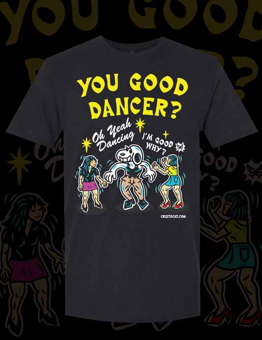 DANCING SNOOPY KICKBOXER BLACK T-SHIRT