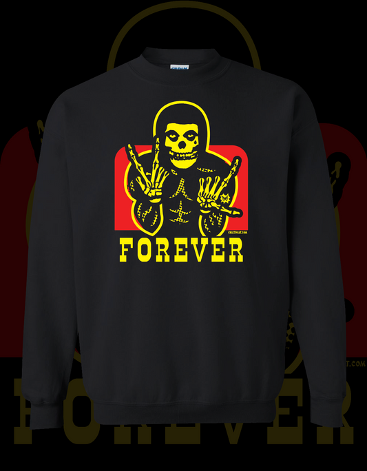 BEN MISFIT VL FOREVER BLACK CREWNECK SWEATER