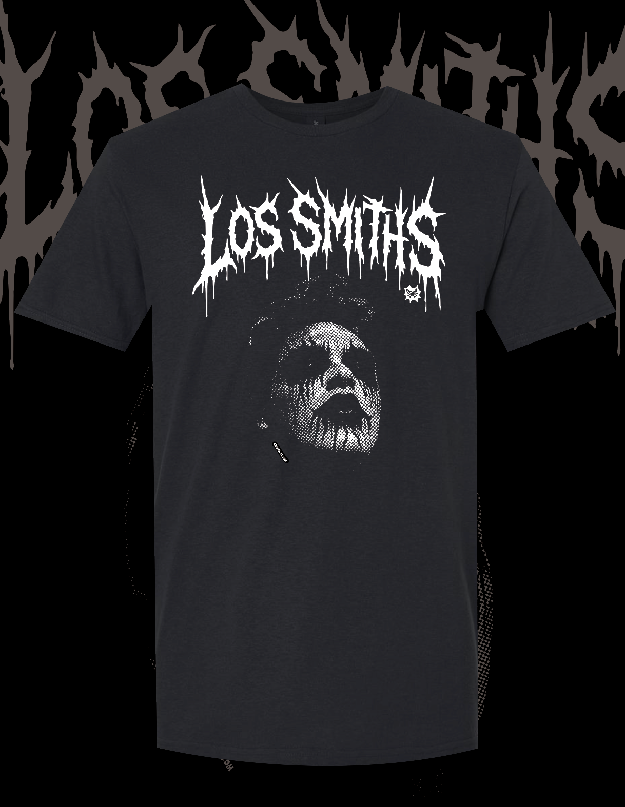 LOS SMITHS METAL BLACK T-SHIRT - cristocatofficial