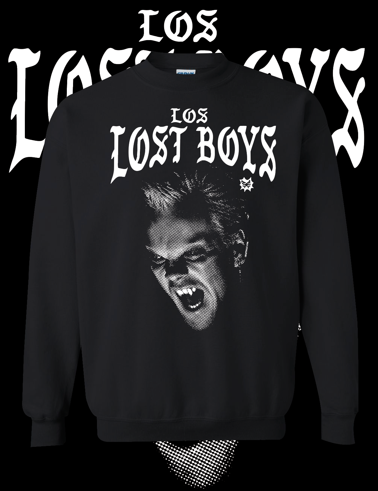 DAVID LOST BOYS BLACK CREWNECK SWEATER