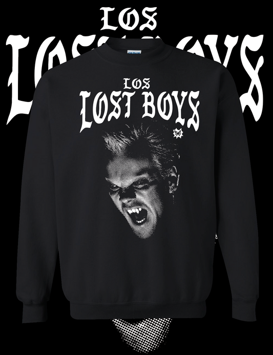 DAVID LOST BOYS BLACK CREWNECK SWEATER