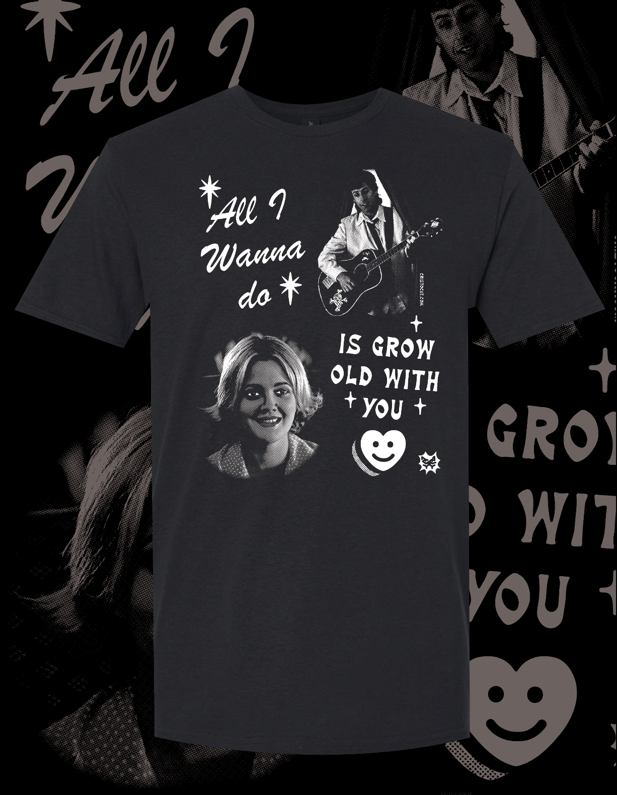 JULIA SONG BLACK T-SHIRT - cristocatofficial