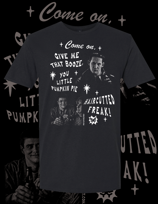 HAIRCUTTED FREAK BLACK T-SHIRT - cristocatofficial