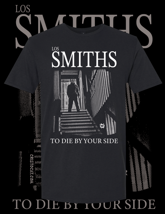 SMITHS MYERS BLACK T-SHIRT - cristocatofficial