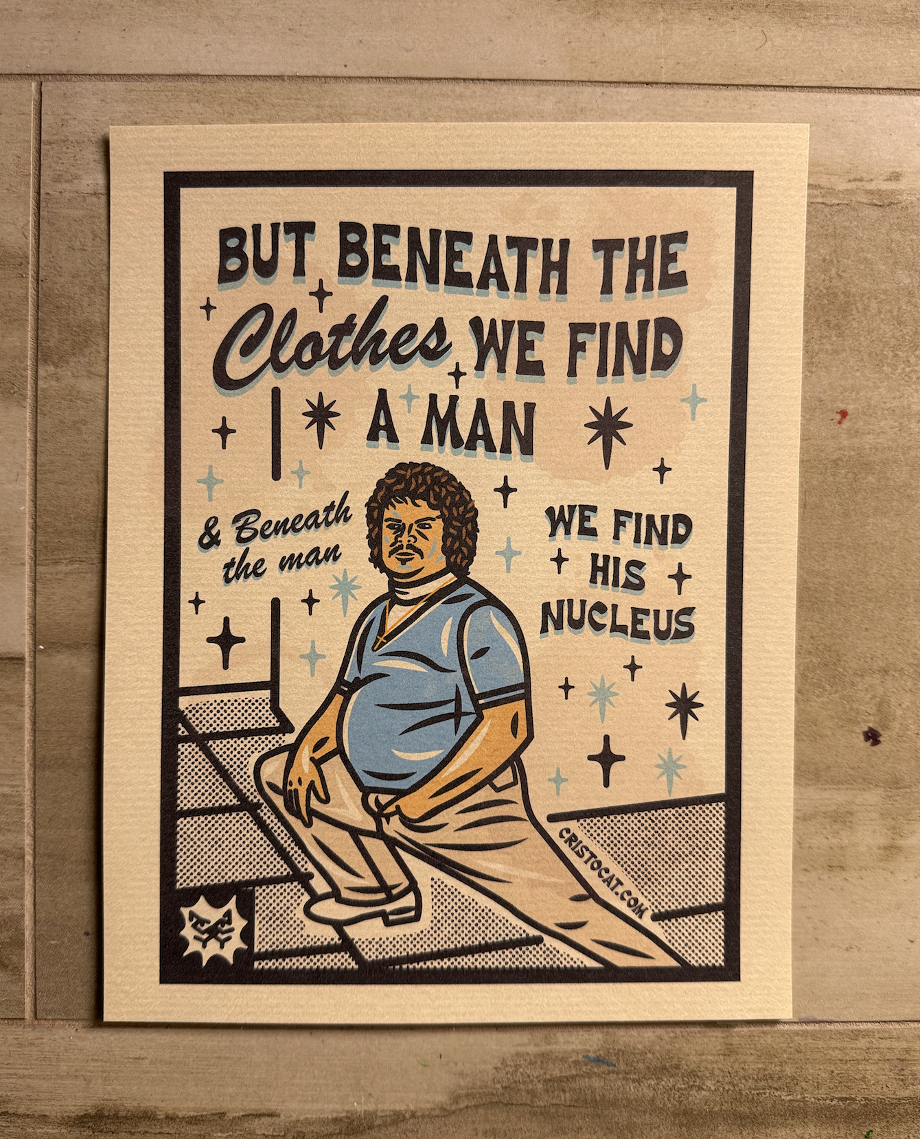 BENEATH THE CLOTHES 8.5X11 PRINT