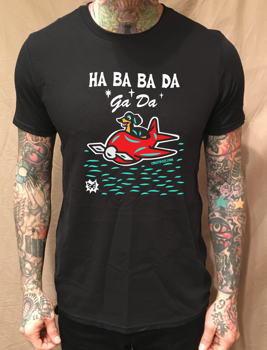 DOG OF WISDOM BLACK T-SHIRT