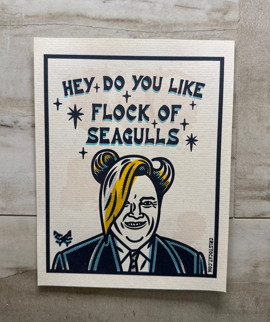 FLOCK OF SEAGULLS 8.5X11 PRINT