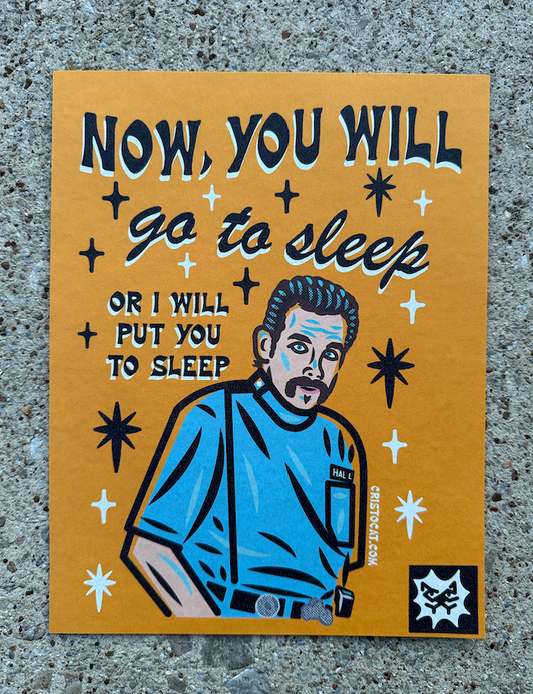I WILL PUT YOU TO SLEEP 8.5X11 PRINT