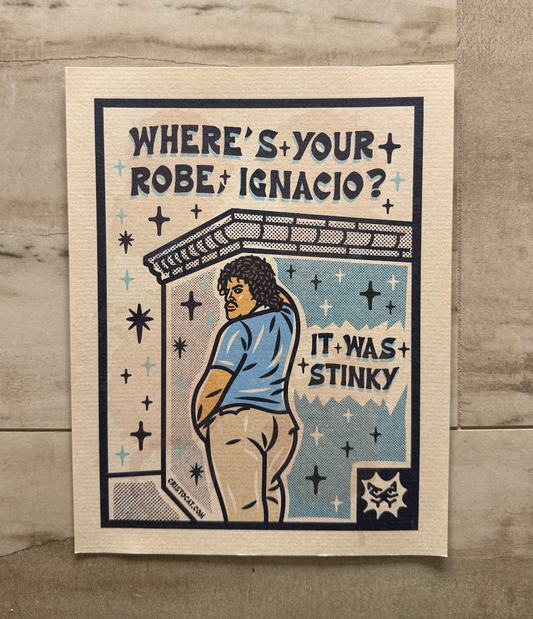 IT WAS STINKY 8.5X11 PRINT