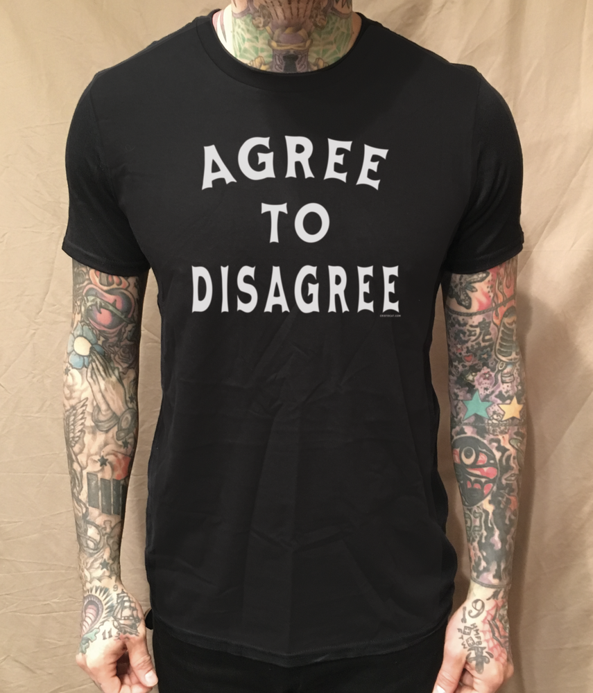 AGREE TO DISAGREE BLACK TEE - cristocatofficial