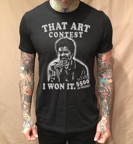 ART CONTEST 2.0 ON BLACK TEE - cristocatofficial