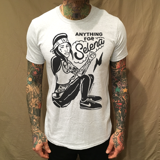 ANYTHING 4 SELENA WHITE TEE - cristocatofficial