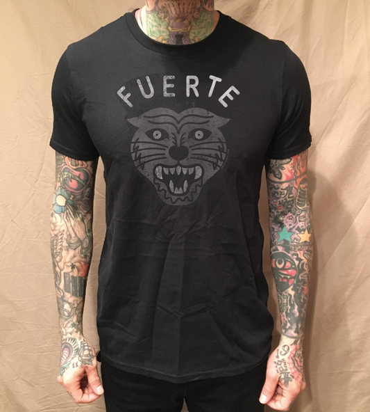 EL FUERTE TIGER ON BLACK TEE - cristocatofficial