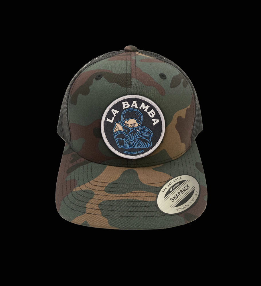 LA BAMBA CAMO SNAP BACK CAP - cristocatofficial