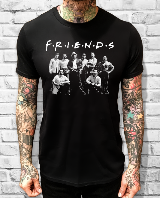 LA ONDA FRIENDS BLACK TEE - cristocatofficial