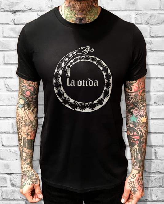 LA ONDA SNAKE BLACK TEE - cristocatofficial