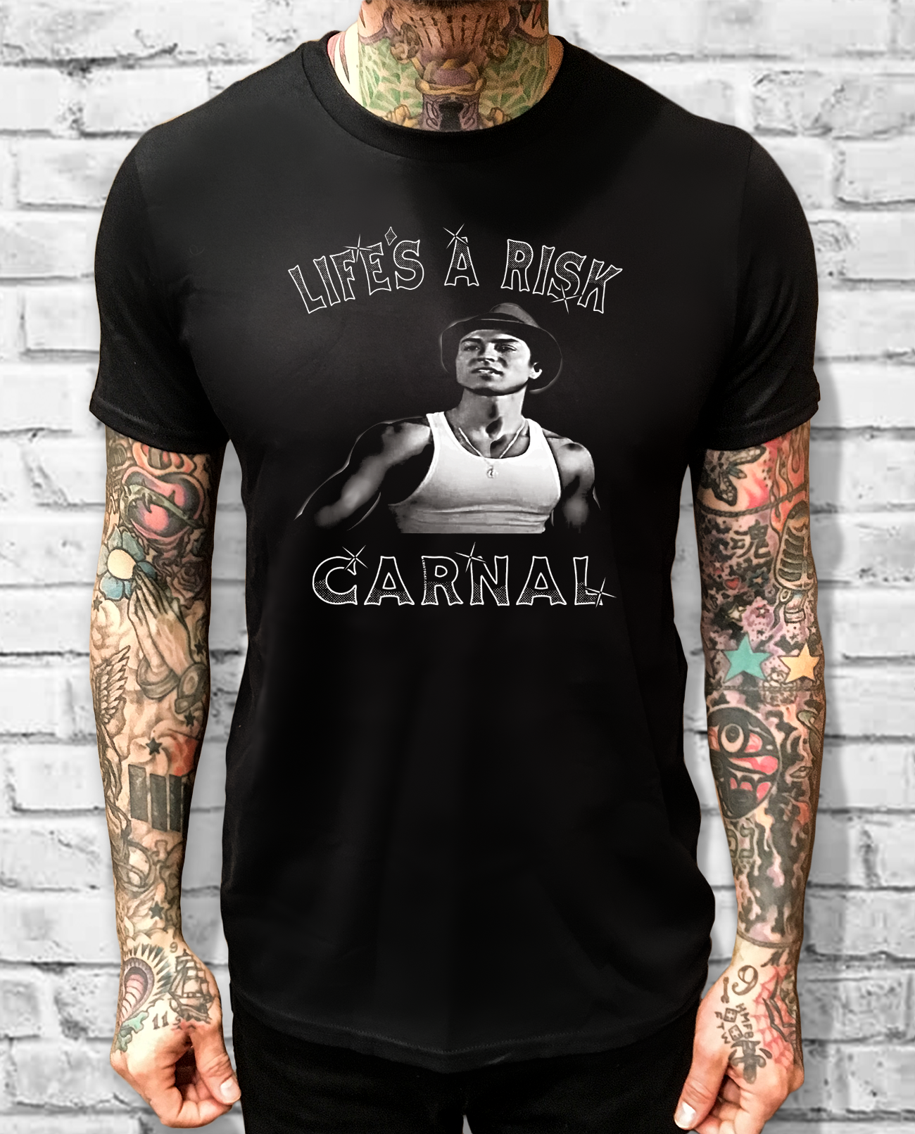 L. A. R. PACO BLACK TEE - cristocatofficial
