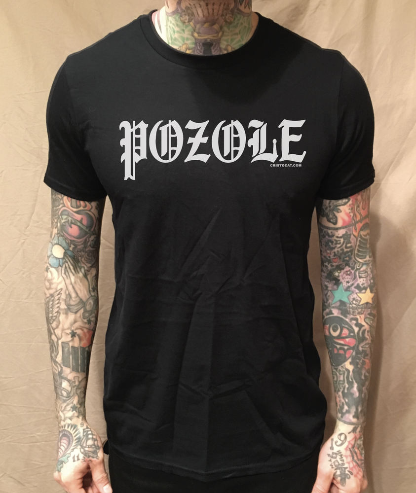 POZOLE BLACK TEE - cristocatofficial