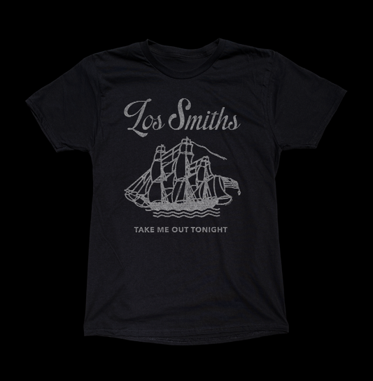 LOS SMITHS SHIP 2ND EDITION BLACK TEE - cristocatofficial