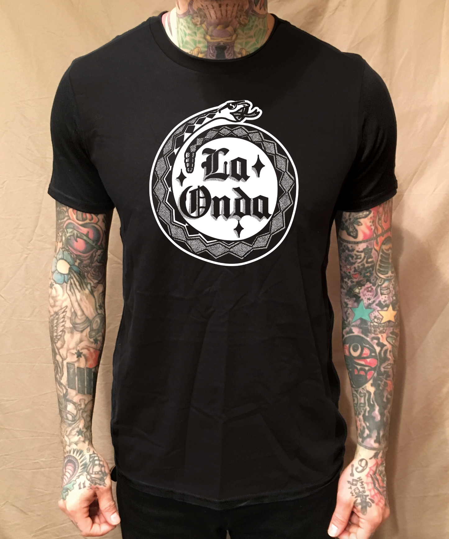 LA ONDA SNAKE 2.0 BLACK TEE BLOOD IN BLOOD OUT - cristocatofficial