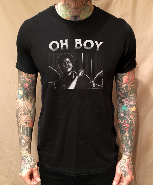 2.0 OH BOY BLACK TEE - cristocatofficial