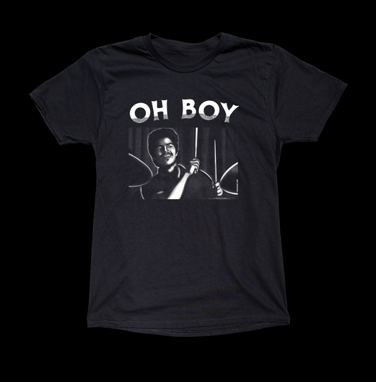 2.0 OH BOY BLACK TEE - cristocatofficial