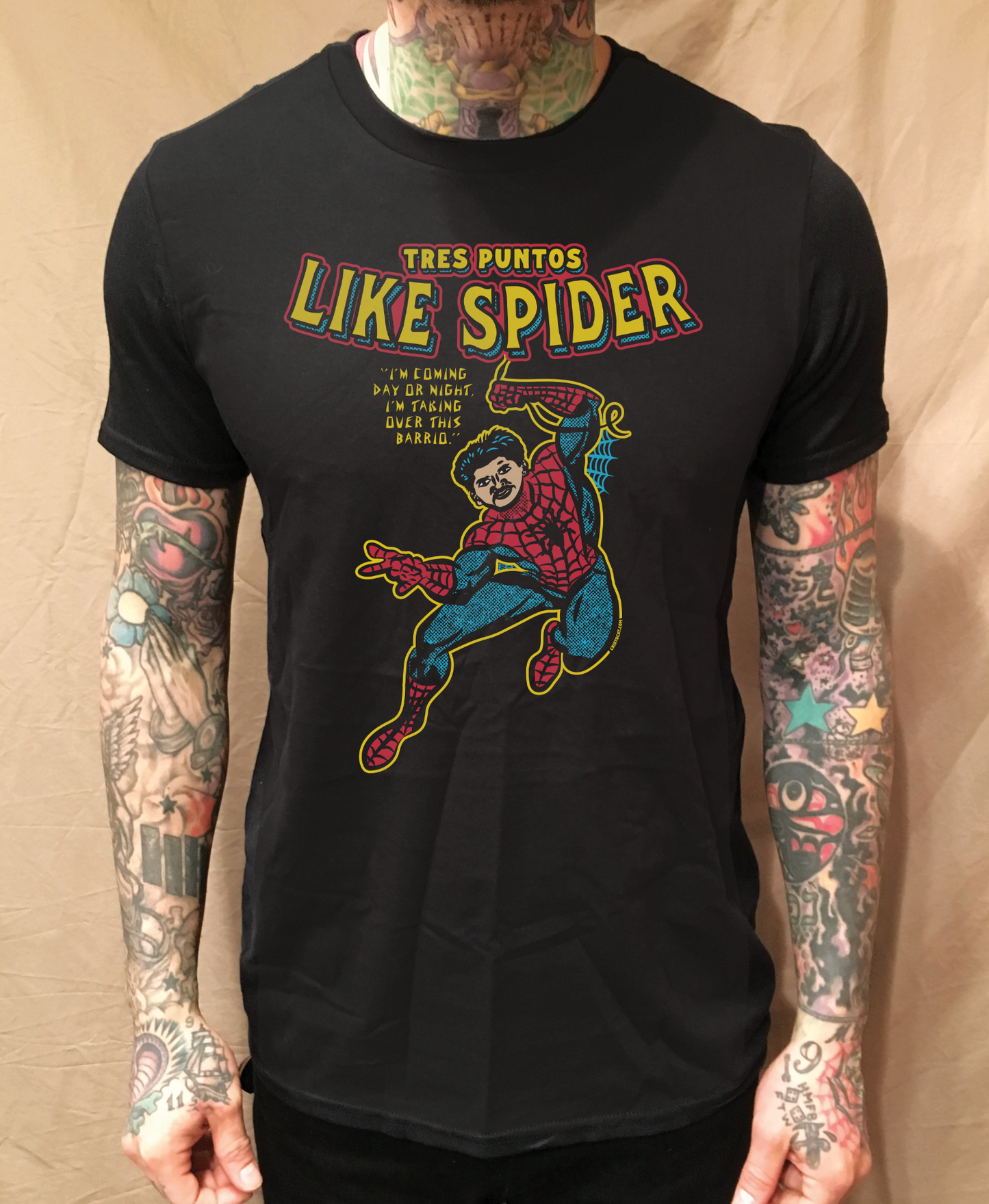 SWINGING 3P SPIDER COLOR TEE - cristocatofficial