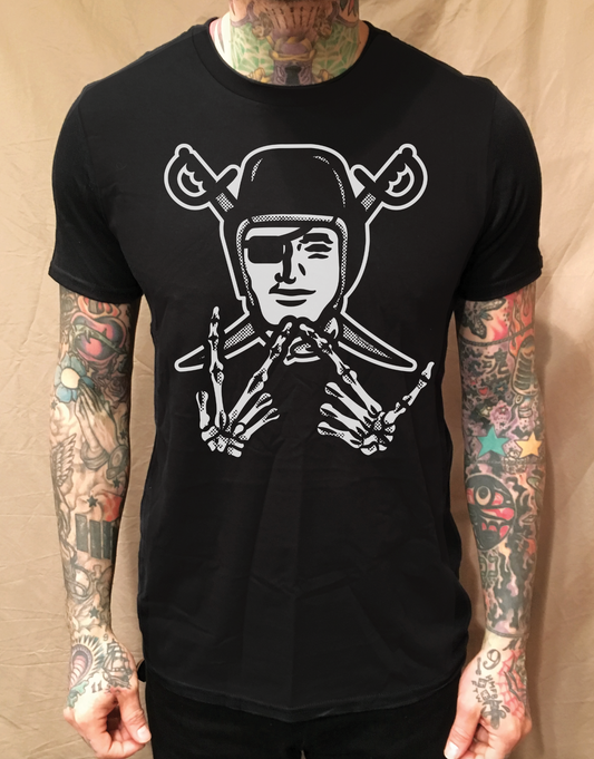 VL RAIDERS HANDS BLACK TEE - cristocatofficial