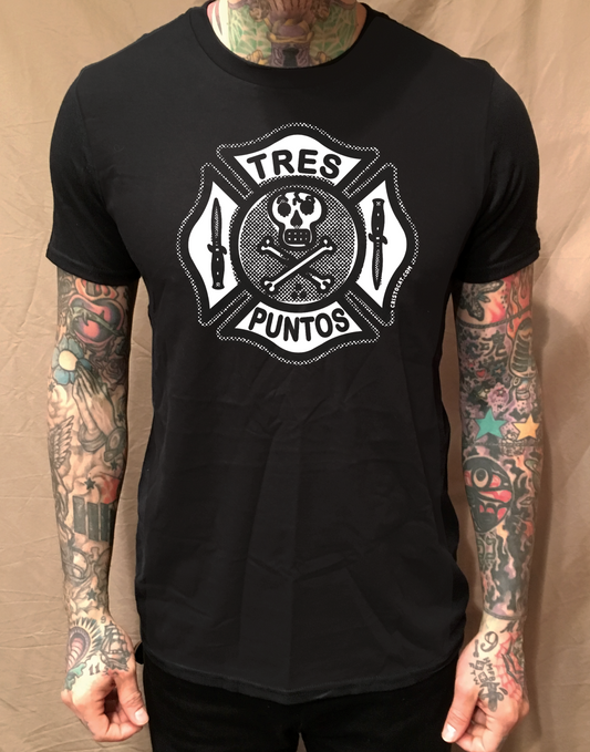 TRES PUNTOS FIRE BLACK TEE