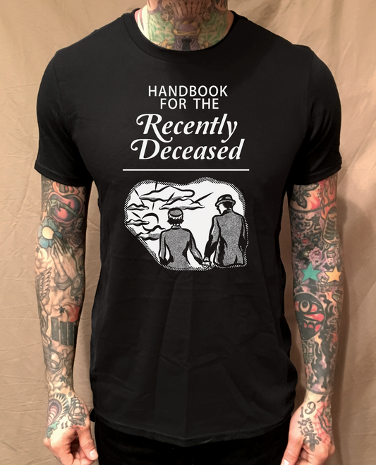 HANDBOOK FOR THE RECENTLY DECEASED BEETLEJUICE BLACK TEE