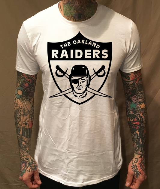 1963 RAIDERS VINTAGE STYLE WHITE TEE