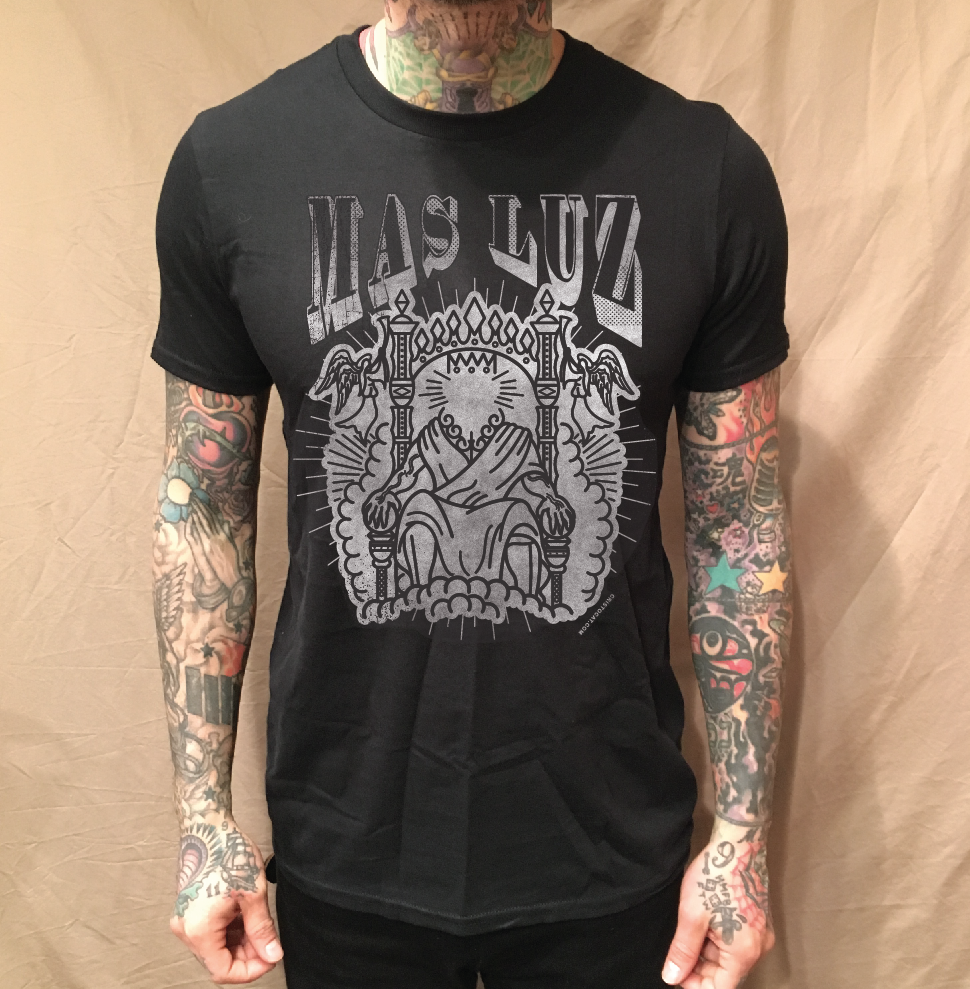 BRIGHT THRONE ON BLACK TEE - cristocatofficial