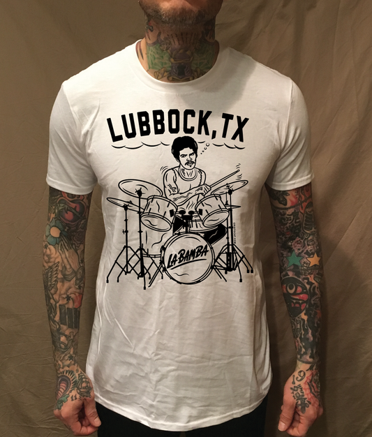 STRAIGHT OUT OF LUBBOCK TEXAS WHITE TEE - cristocatofficial