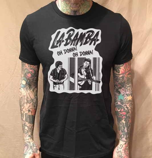 OH DONNA ON BLACK TEE - cristocatofficial