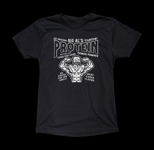 PROTEIN BIG AL BLACK TEE - cristocatofficial