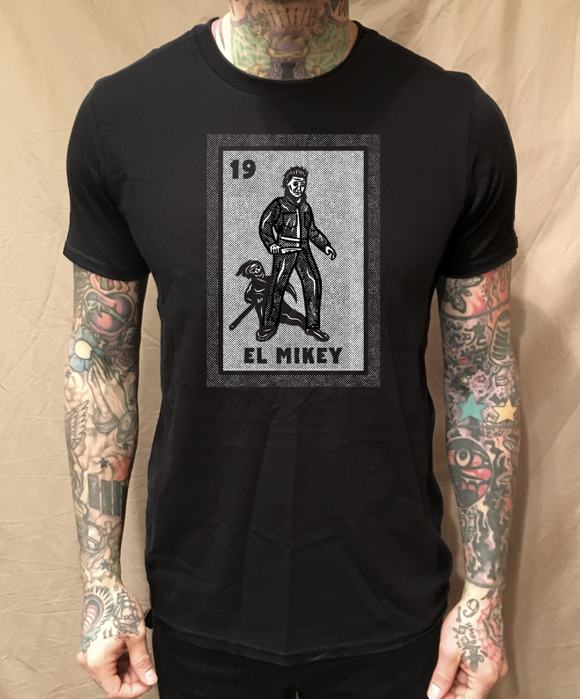 1 COLOR MIKEY LOTERIA BLACK TEE - cristocatofficial