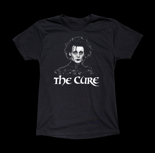 EDWARD SCISSORHANDS CURE BLACK TEE - cristocatofficial