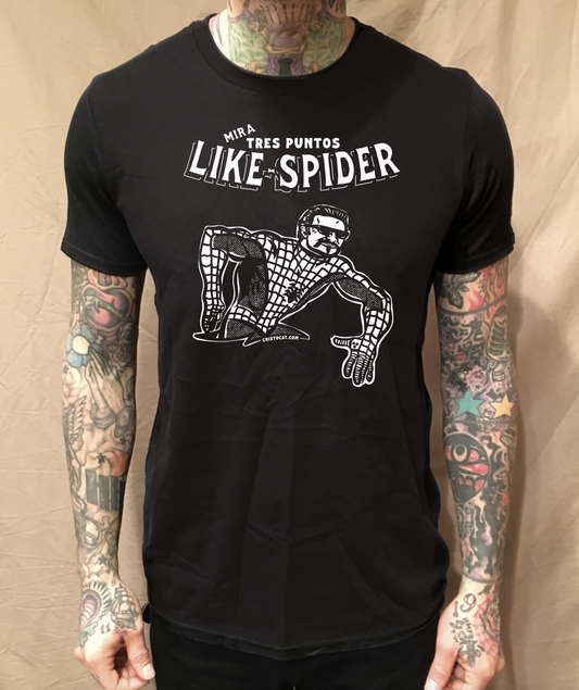 SPIDERMAN MAGIC BLACK TEE - cristocatofficial