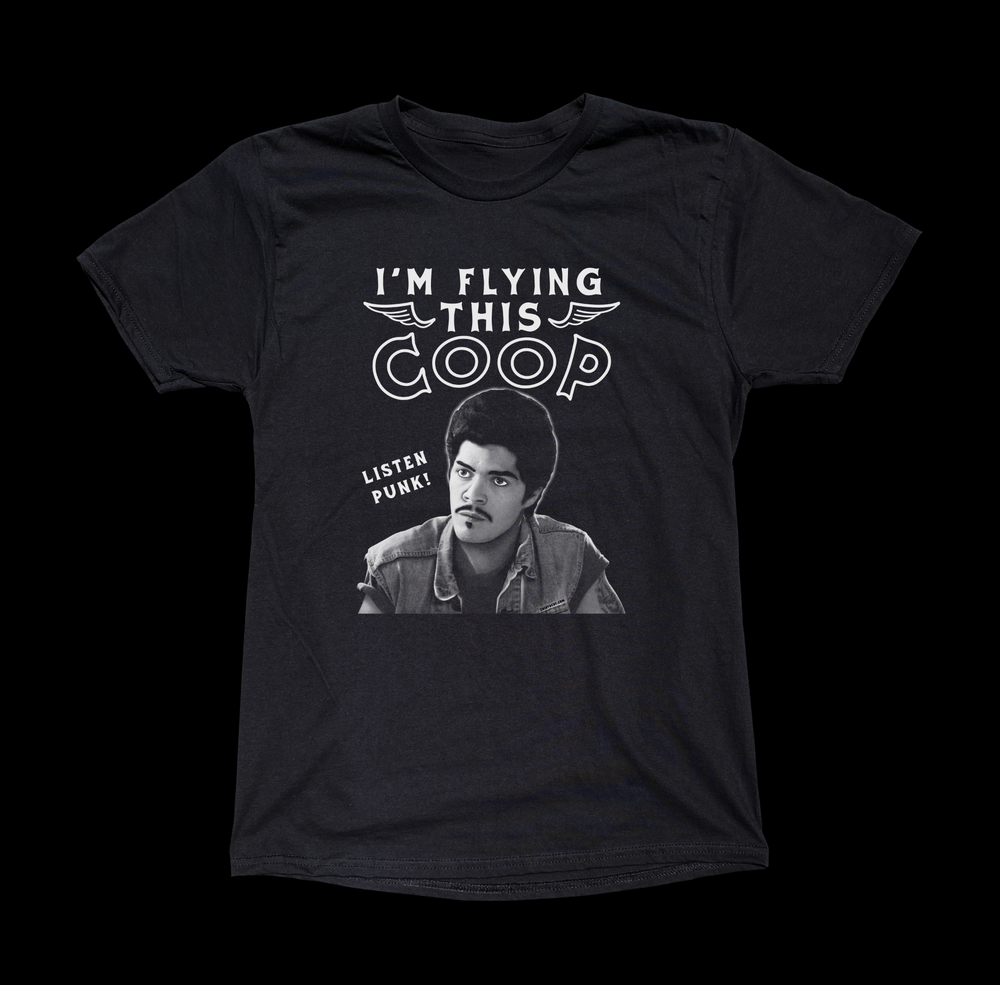 I'M FLYING THIS COOP BLACK TEE - cristocatofficial