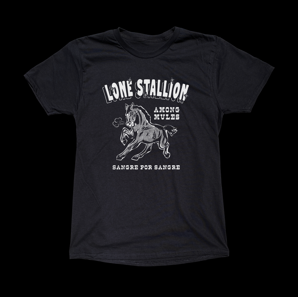 LONE STALLION CRUZITO BLACK TEE - cristocatofficial