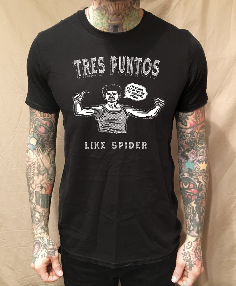 CATCH YOU ON THE REBOUND PUNK BLACK TEE - cristocatofficial