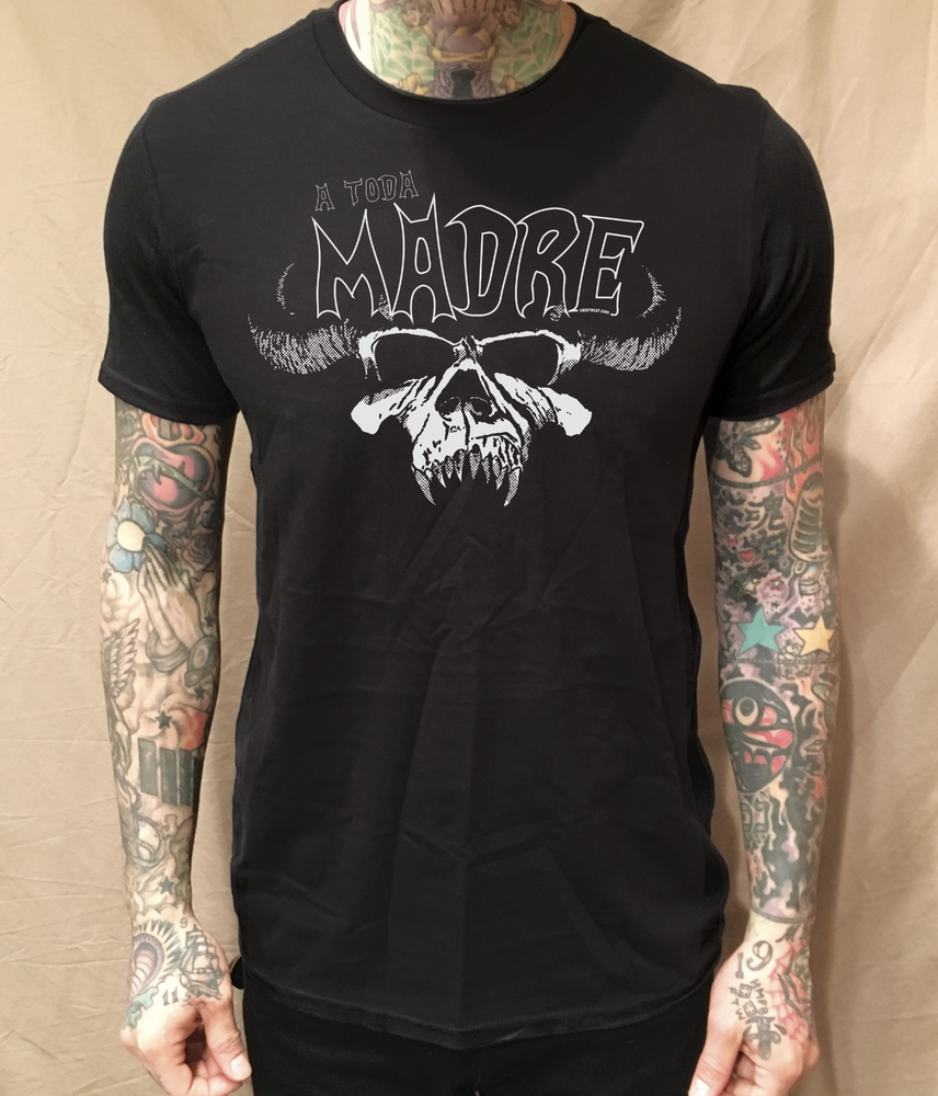 DANZIG A TODA MADRE  BLACK TEE - cristocatofficial