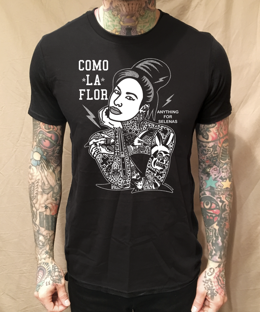 ORIGINAL C.L.F. TATS BLACK TEE - cristocatofficial