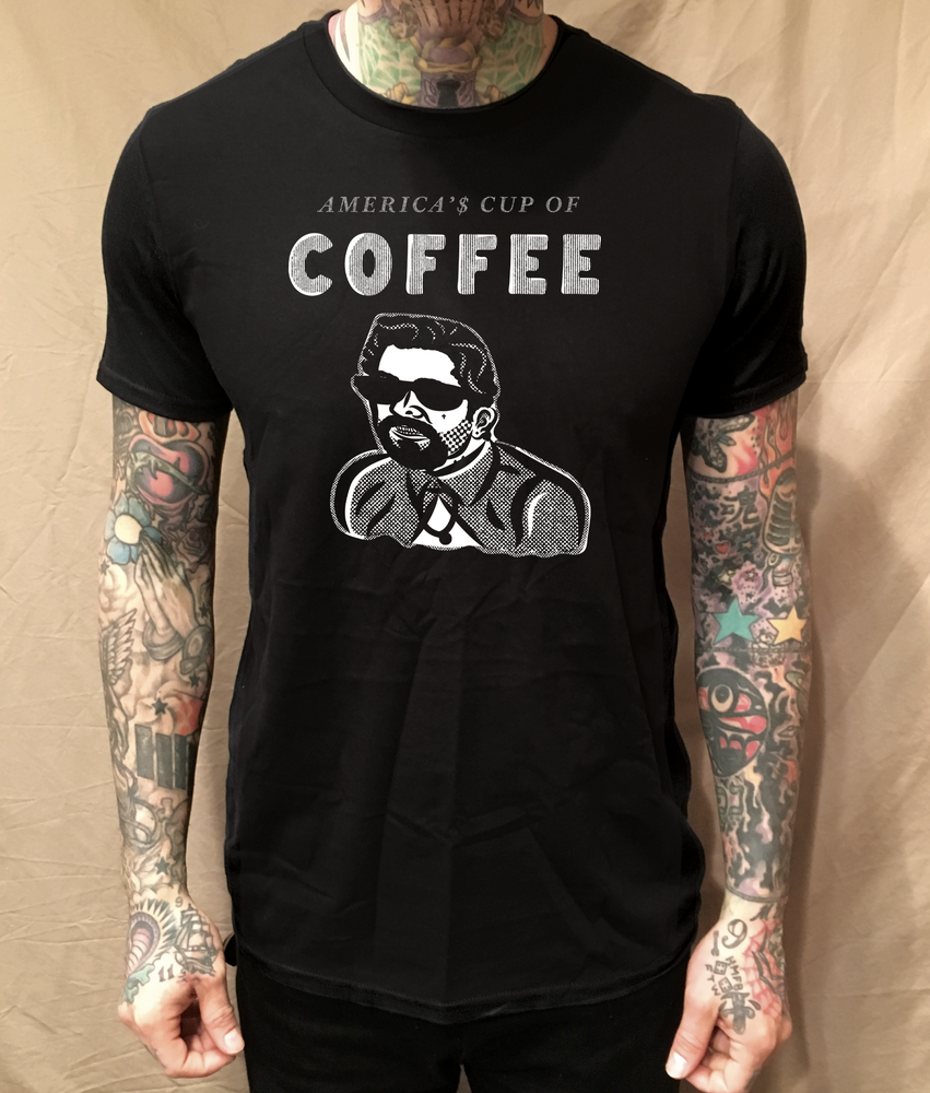 CAFE CARLOS BLACK TEE - cristocatofficial
