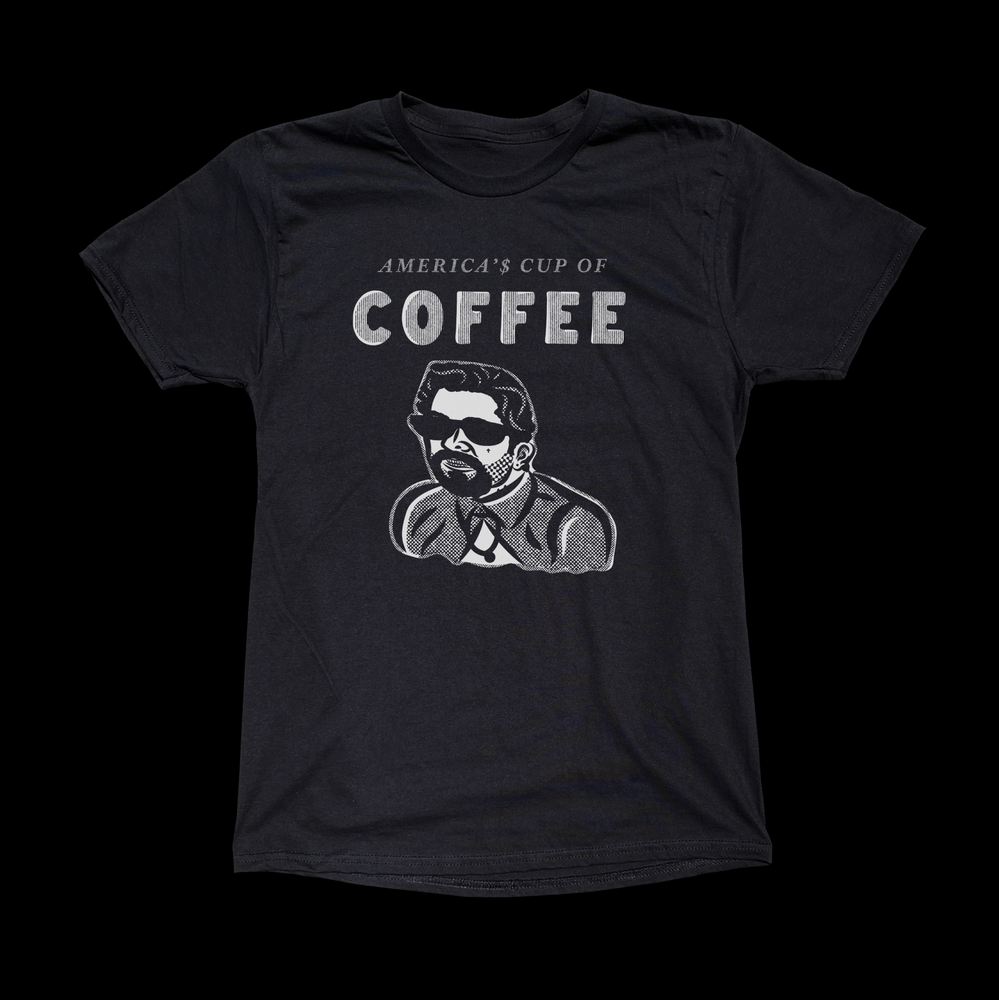 CAFE CARLOS BLACK TEE - cristocatofficial