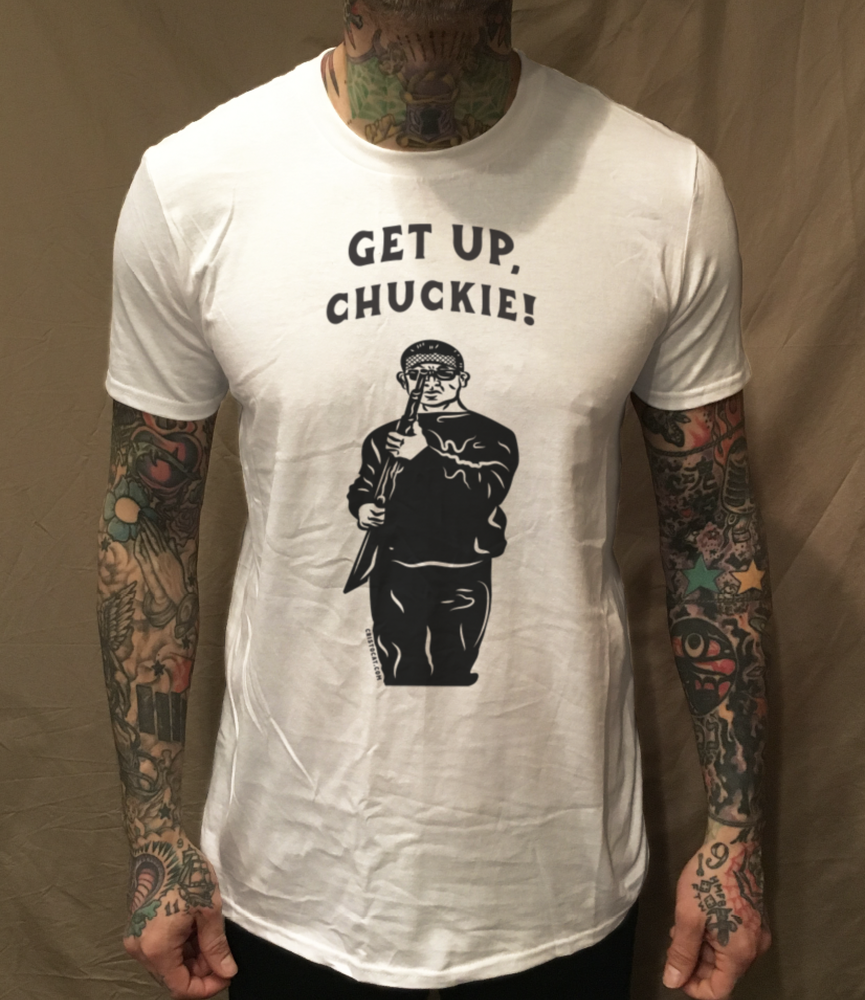 WHITE TEE GET UP CHUCKIE - cristocatofficial
